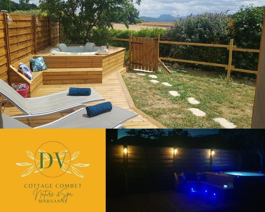 Cottage Combet Gîte Climatisé avec Jacuzzi Marsanne Esterno foto